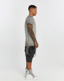 Men's T-shirt with Ribbed Shoulders