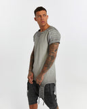 Men's T-shirt with Ribbed Shoulders