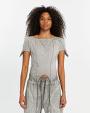 Women's Short-Sleeve T-shirt with Piped Details