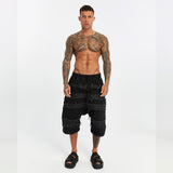 Men's Pants with Raw Seam Details