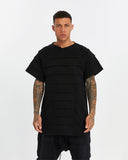 Men's Front and Back Ribbed T-shirt