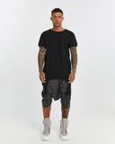 Men's T-shirt with Ribbed Shoulders