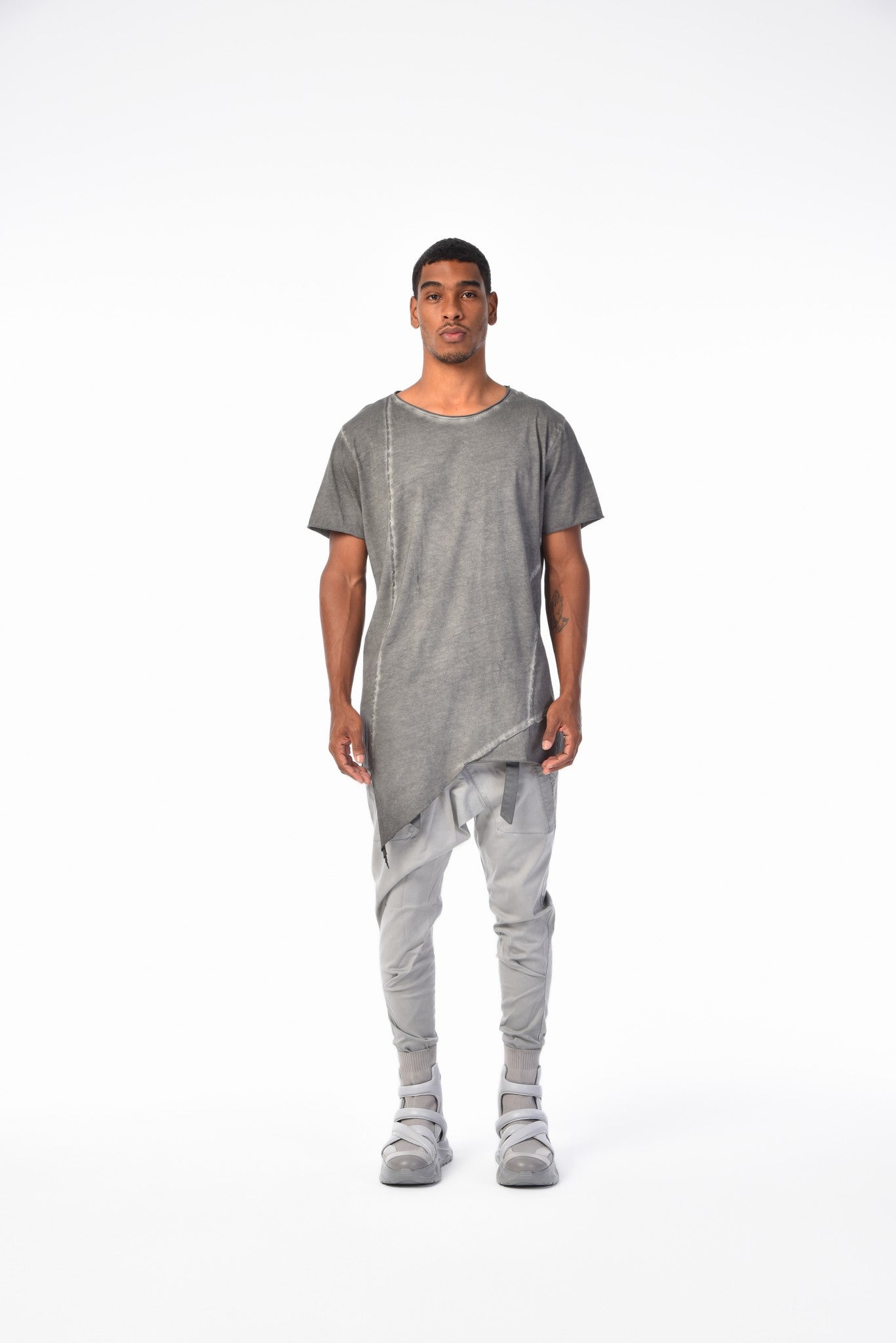 Men's Shalwars with Pleated Garnished Leg