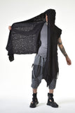 Hooded Vest with Perforated Layers