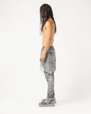 Men's Pants with Multiple Pintuck Details