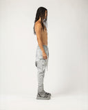 Men's Pants with Multiple Pintuck Details