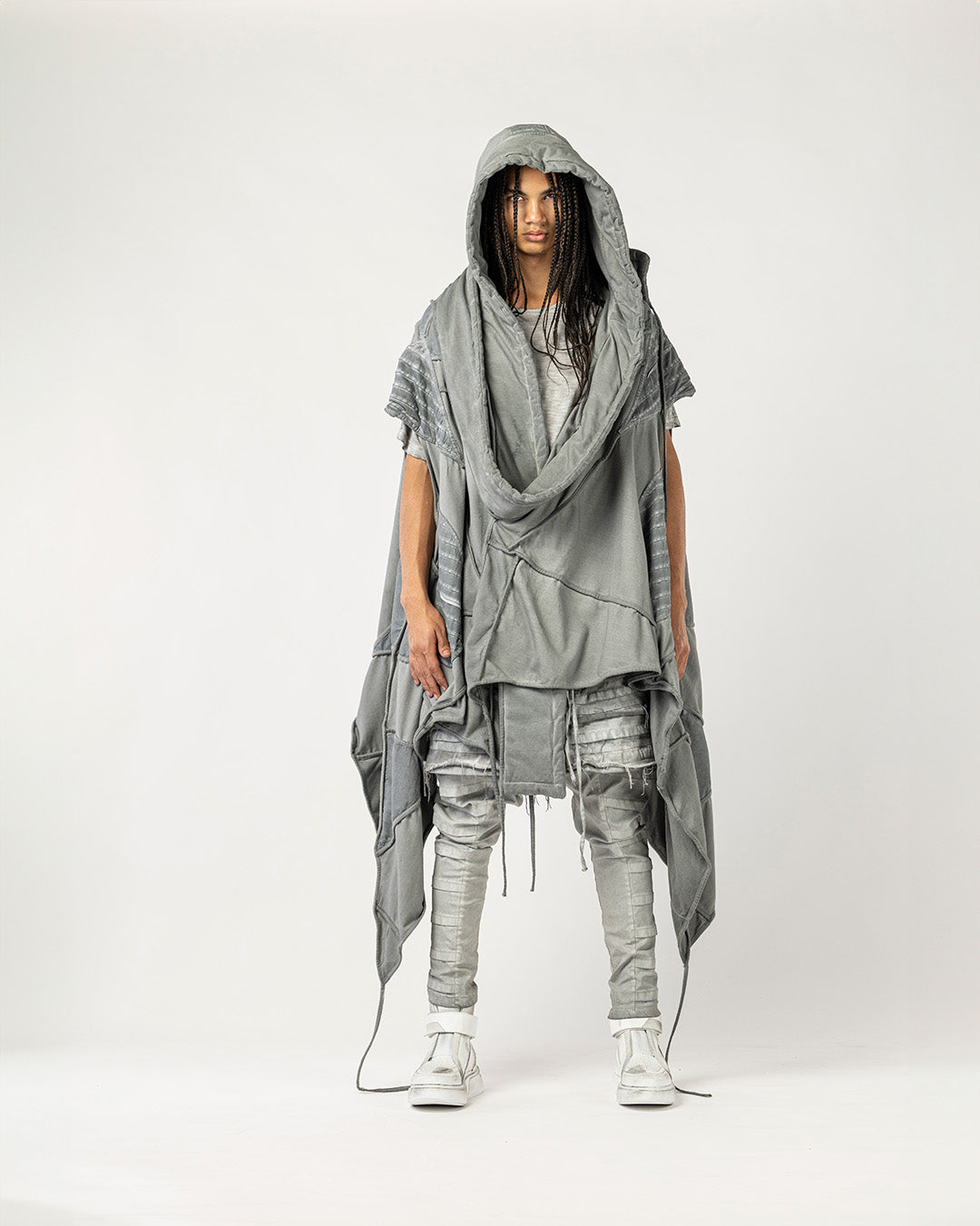 Heavily Ribbed Sleeveless Men's Cardigan