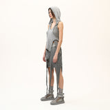 Hooded Plunging T-Shirt