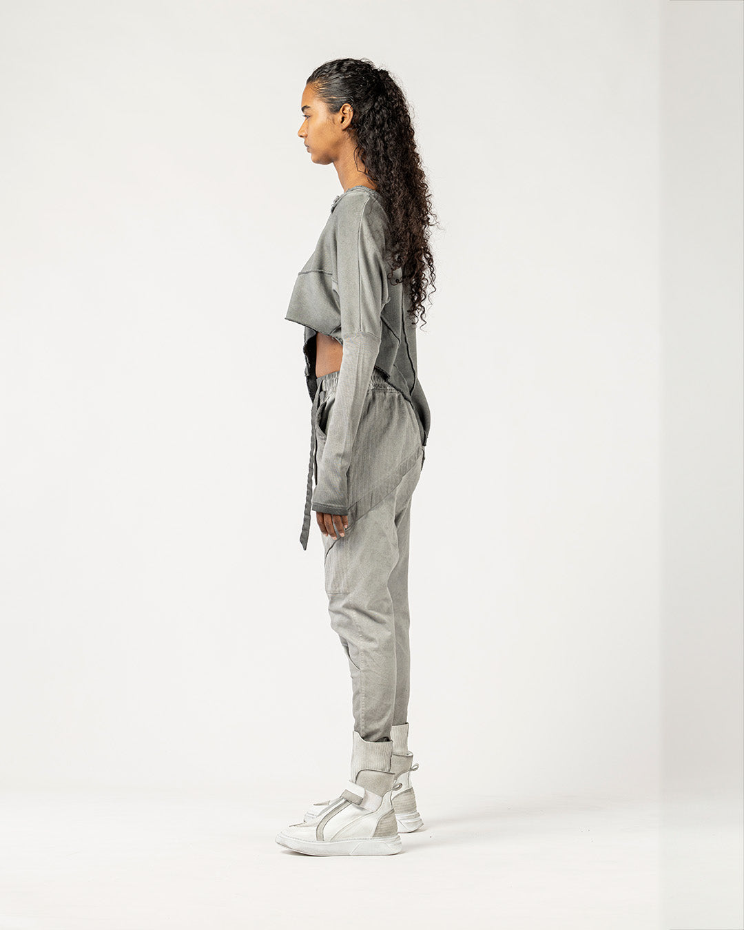 Women's Sweatshirt with Raw Seams