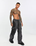 Garnished Wide Leg Men's Trousers