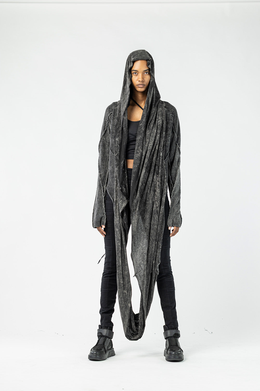 Women's Cardigan with Scarf Detail