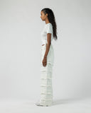 Women's Wide Leg Patchwork Denim Pants