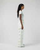 Women's Wide Leg Patchwork Denim Pants