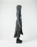 Women's Long Cardigan with Slit Cuffs