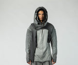 Men's Cropped Hoodie Cardigan