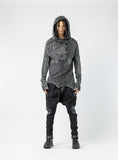 Asymmetrical Hooded Men's Sweatshirt