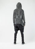 Asymmetrical Hooded Men's Sweatshirt