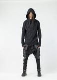 Asymmetrical Hooded Men's Sweatshirt