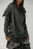 Double Layered Hooded Men's Sweatshirt