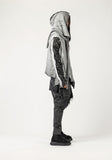 Men's Multi Panel Cardigan with Scarf Detail
