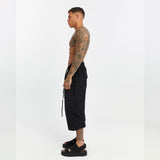 Men's Pants with Front and Back Ribbed Details