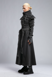 Women's Long Contrast Trim Cardigan