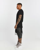 Men's T-shirt with Ribbed Shoulders