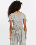Women's Short-Sleeve T-shirt with Piped Details