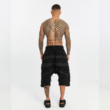 Men's Pants with Raw Seam Details