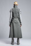 Women's Long Vest with Side Pockets