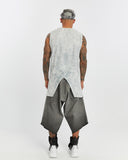 Men's Front and Back Slit Tank-Top
