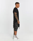 Men's T-shirt with Ribbed Shoulders