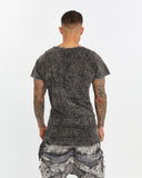 Multi-Panel V-neck T-shirt