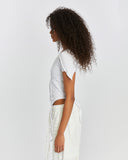 Women's Short-Sleeve T-shirt with Piped Details