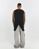 Men's Front and Back Slit Tank-Top
