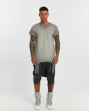 Men's T-shirt with Ribbed Shoulders