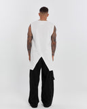 Men's Front and Back Slit Tank-Top