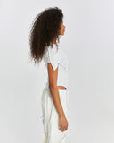 Women's Short-Sleeve T-shirt with Piped Details