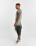 Men's T-shirt with Ribbed Shoulders