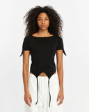Women's Short-Sleeve T-shirt with Piped Details