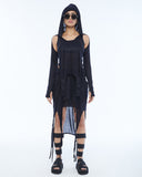 Layered Hooded Women's Tank Top