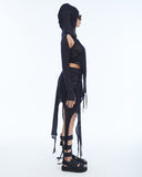 Layered Hooded Women's Tank Top