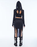 Layered Hooded Women's Tank Top