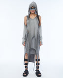 Layered Hooded Women's Tank Top