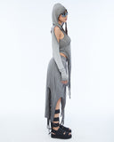 Layered Hooded Women's Tank Top
