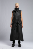 Women's Long Vest with Side Pockets