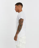 Multi-Panel V-neck T-shirt