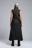 Women's Long Vest with Side Pockets