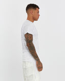 Multi-Panel V-neck T-shirt