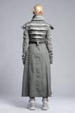 Women's Long Contrast Trim Cardigan